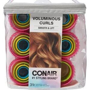 Conair Self Grip Assorted Sizes and Colors Hair Rollers, Hair Curlers.